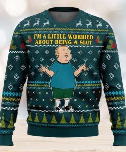 I’m a Little Worried King Of The Hill Ugly Christmas Sweater