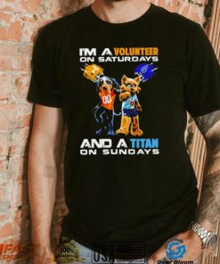 I’m a Volunteer on saturdays and a Titan on sundays mascots helmet gift shirt