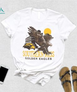 Image One Men's Southern Miss Golden Eagles Ivory Mascot Stadium T Shirt