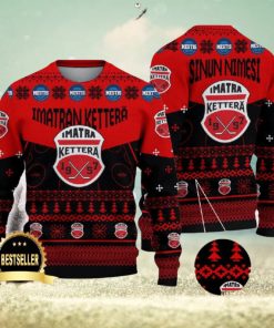 Imatran Kettera Ugly Christmas Sweater Logo Custom Name Gift Fans