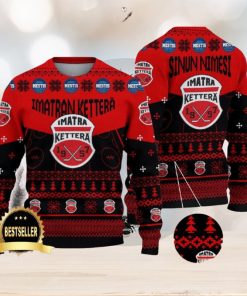 Imatran Kettera Ugly Christmas Sweater Logo Custom Name Gift Fans