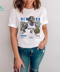 Immanuel Quickley number 5 New York Knicks basketball player paper poster shirt
