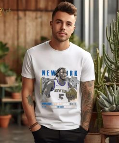 Immanuel Quickley number 5 New York Knicks basketball player paper poster shirt