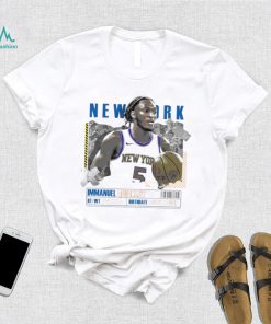 Immanuel Quickley number 5 New York Knicks basketball player paper poster shirt