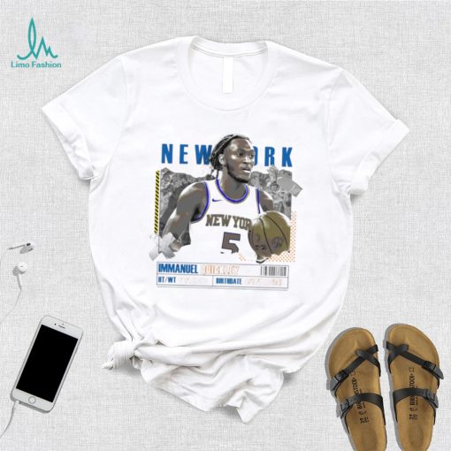 Immanuel Quickley number 5 New York Knicks basketball player paper poster shirt
