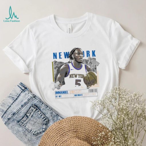 Immanuel Quickley number 5 New York Knicks basketball player paper poster shirt