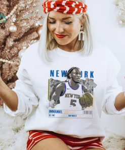 Immanuel Quickley number 5 New York Knicks basketball player paper poster shirt