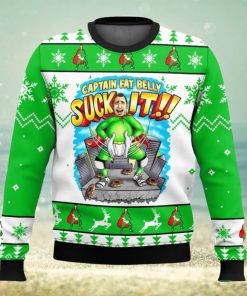 Impractical Jokers Captain Fat Belly Suck It Christmas Ugly Sweater Special Gift For Xmas