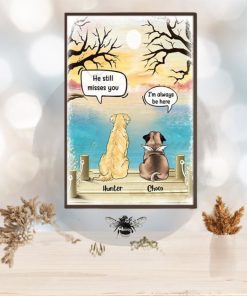 In Heaven Still Talk About You Personalized Vertical Poster