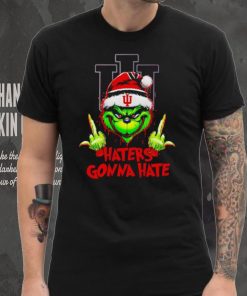 Indiana Hoosiers Grinch middle finger haters gonna hate shirt
