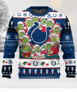 Indianapolis Colts 12 Grinch Xmas Day Ugly Christmas Sweater