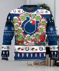 Indianapolis Colts 12 Grinch Xmas Day Ugly Christmas Sweater