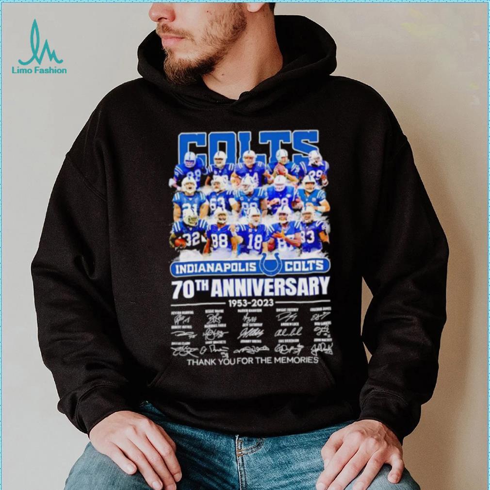 Indianapolis Colts 70th anniversary 1953 2023 thank you for the memories shirt Indianapolis Colts 70th anniversary 1953 2023 thank you for the memories shirt