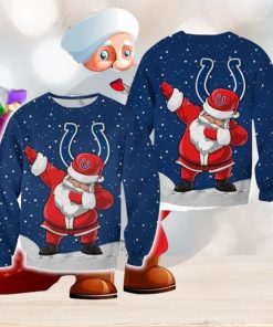 Indianapolis Colts Christmas Dab Santa Ugly Sweater For Fans AOP Gift Holidays