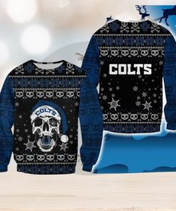 Indianapolis Colts Christmas Reindeer Fashionable All Over Print 3D Sweater For Fans Gift Christmas