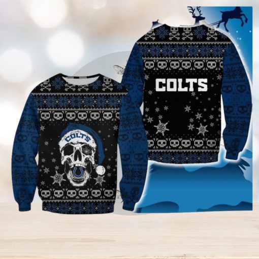 Indianapolis Colts Christmas Reindeer Fashionable All Over Print 3D Sweater For Fans Gift Christmas