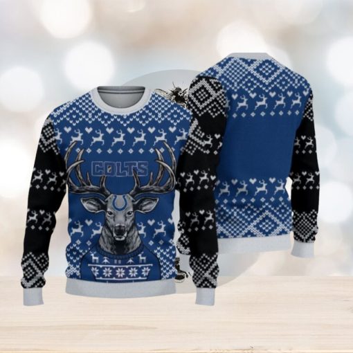 Indianapolis Colts Christmas Reindeer Hot Trending Ugly Sweater For Fans