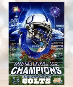 Indianapolis Colts Glory Super Bowl Xli Champions Poster