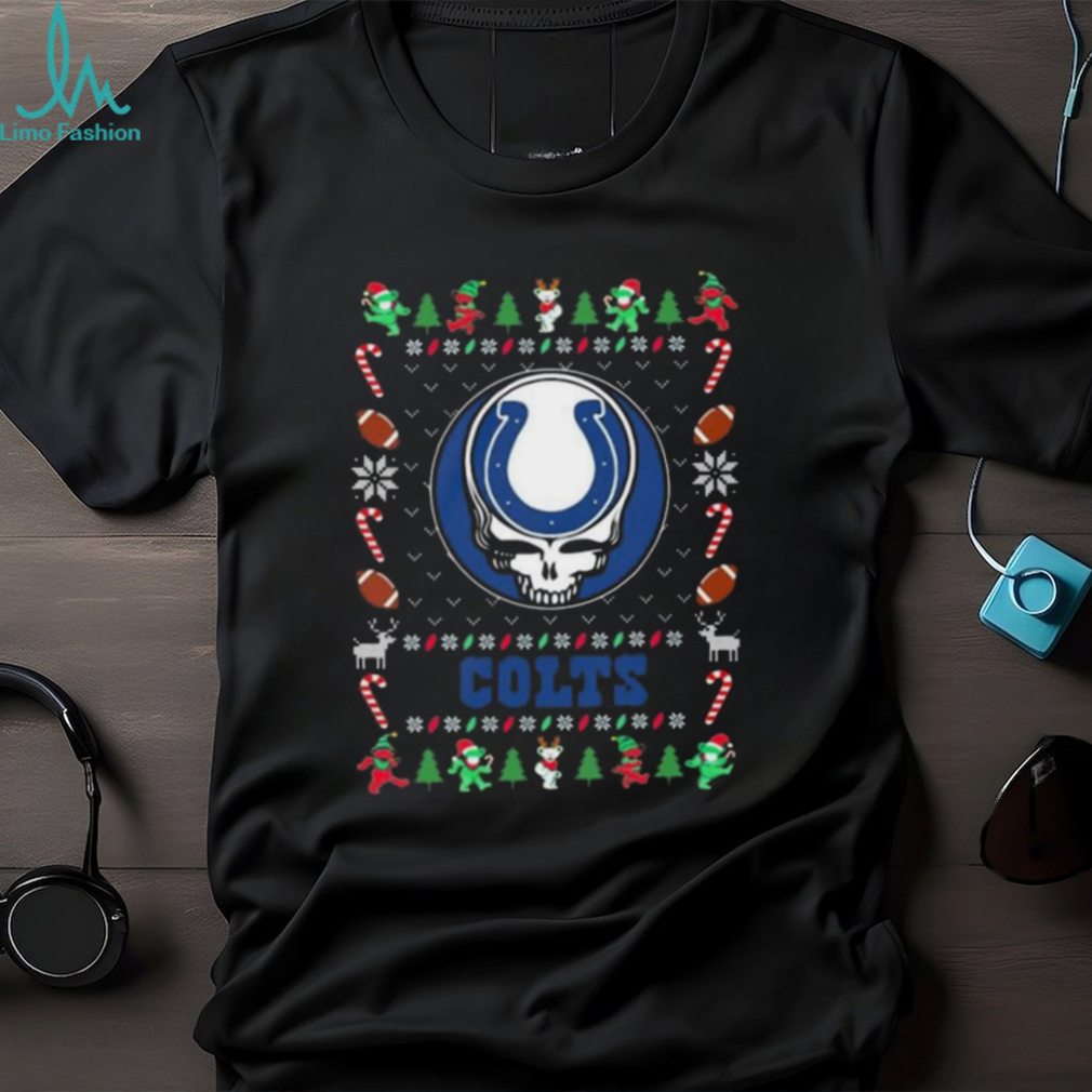 Indianapolis Colts Gratefull Dead Ugly Christmas Shirt Indianapolis Colts Gratefull Dead Ugly Christmas Shirt