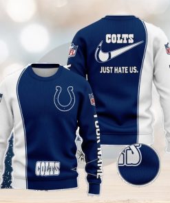 Indianapolis Colts NFL Just Hate Us Personalized For Fans Sweater New