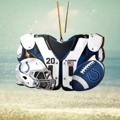 Indianapolis Colts NFL Sport Ornament Custom Your Name And Number