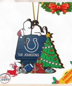 Indianapolis Colts Snoopy NFL Sport Ornament Custom Name