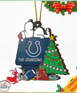 Indianapolis Colts Snoopy NFL Sport Ornament Custom Name