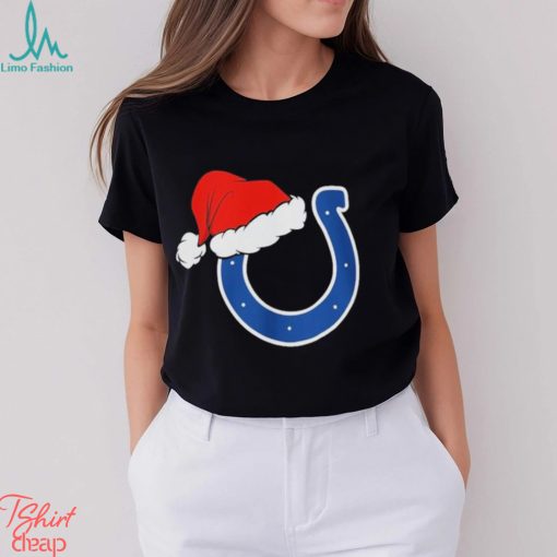 Indianapolis Colts logo Santa Hat Christmas 2023 Shirt