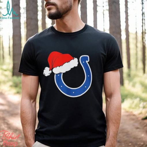 Indianapolis Colts logo Santa Hat Christmas 2023 Shirt
