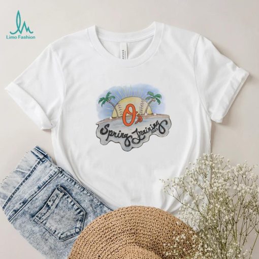 Infant Baltimore Orioles Tiny Turnip White 2022 Spring Training Snapper Shirt