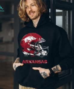Infant Black Arkansas Razorbacks Dripping Helmet T Shirt