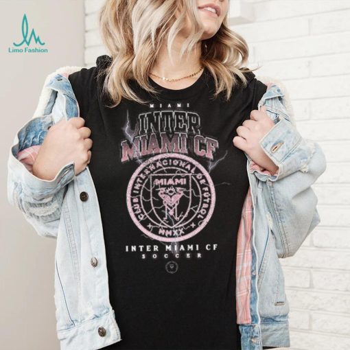 Inter Miami CF Mitchell & Ness Black Lightning Madness T Shirt