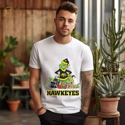 Iowa Hawkeyes Grinch and Max dog funny Christmas shirt