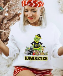 Iowa Hawkeyes Grinch and Max dog funny Christmas shirt