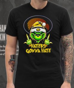 Iowa Hawkeyes Grinch middle finger haters gonna hate shirt