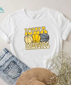 Iowa Hawkeyes Ivory Retro Basketball T Shirt