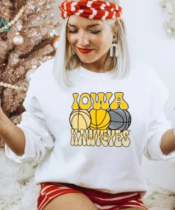 Iowa Hawkeyes Ivory Retro Basketball T Shirt