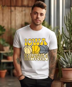 Iowa Hawkeyes Ivory Retro Basketball T Shirt