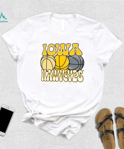 Iowa Hawkeyes Ivory Retro Basketball T Shirt