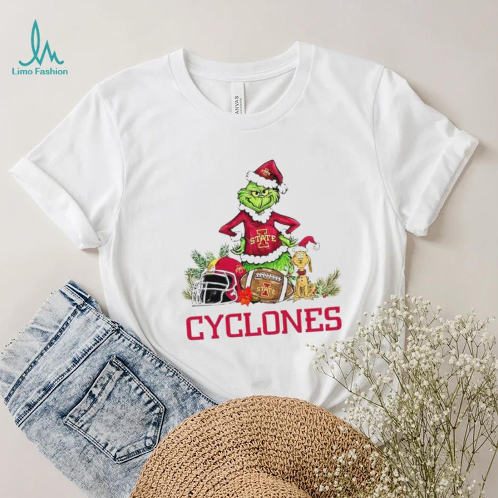 Iowa State Cyclones Grinch and Max dog funny Christmas shirt Iowa State Cyclones Grinch and Max dog funny Christmas shirt