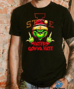 Iowa State Cyclones Grinch middle finger haters gonna hate shirt