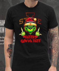 Iowa State Cyclones Grinch middle finger haters gonna hate shirt