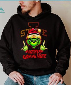 Iowa State Cyclones Grinch middle finger haters gonna hate shirt