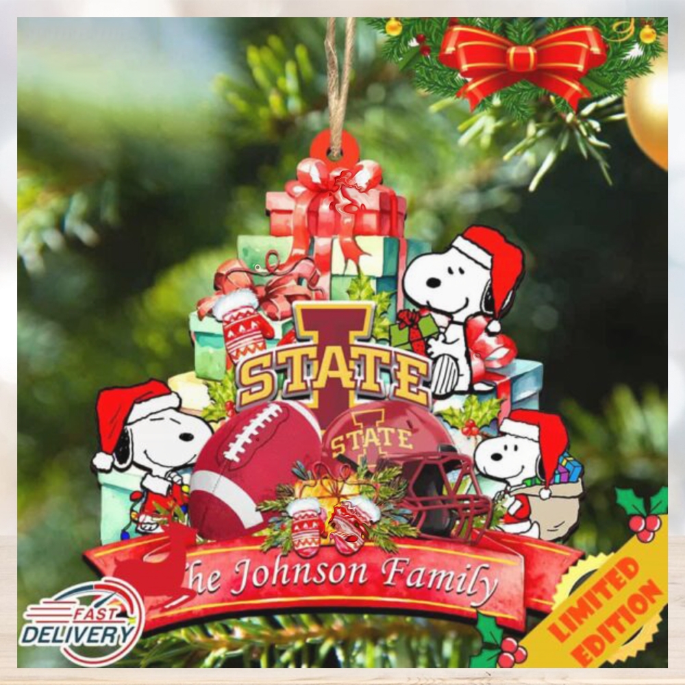 Iowa State Cyclones Snoopy Christmas NCAA Ornament Iowa State Cyclones Snoopy Christmas NCAA Ornament
