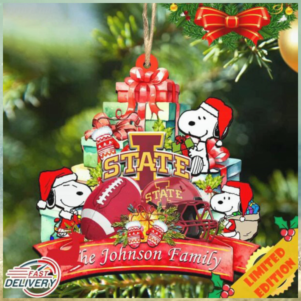 Iowa State Cyclones Snoopy Christmas NCAA Ornament Iowa State Cyclones Snoopy Christmas NCAA Ornament