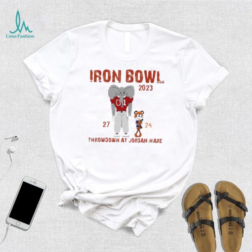 Iron Bowl 2023 Crimson Tiger 27 – 24 throwdown at jordan hare T shirt