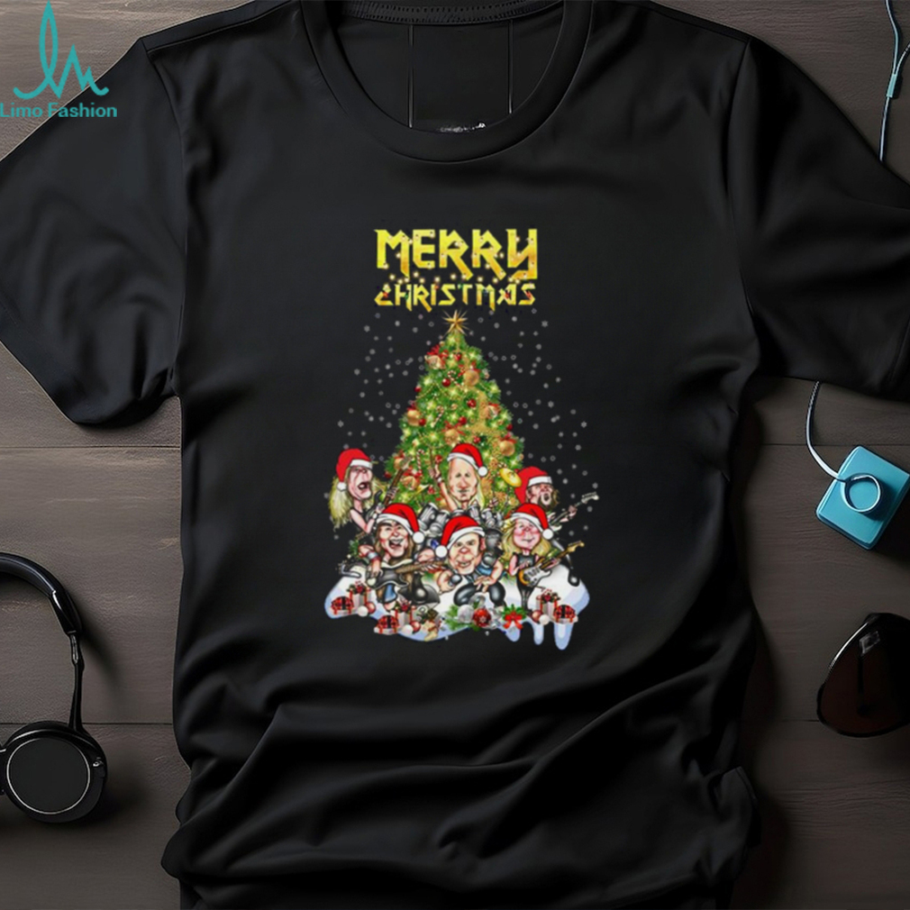 Iron Maiden Merry Christmas Tree Tshirt Iron Maiden Merry Christmas Tree Tshirt