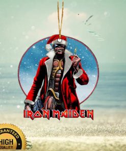 Iron Maiden Santa Eddie 2023 Xmas Gift For Fan Christmas Decorations Ornament