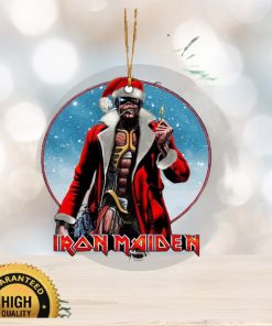 Iron Maiden Santa Eddie 2023 Xmas Gift For Fan Christmas Decorations Ornament