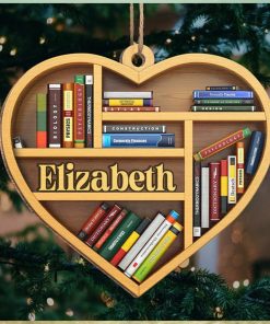 It's A Good Day To Read Personalized Custom Ornament Wood Heart Shaped Christmas Gift For Book Lovers